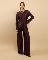 Little Mistress - Lm Plisse Top - Lyst
