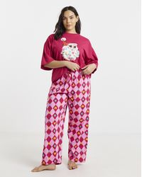 Pretty Secrets - Santa Graphic Pyjama Set - Lyst