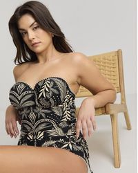 Figleaves - Frida Bandeau Tankini Top - Lyst