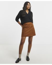 Simply Be - Suedette Mini Skirt - Lyst