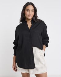 Simply Be - Linen Mix Shirt - Lyst