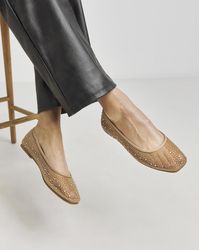 Simply Be - Mesh Embellished Ballet Flats Wide - Lyst