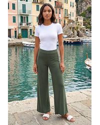 Roman - Roman Elastic Wide Leg Stretch Trousers - Lyst