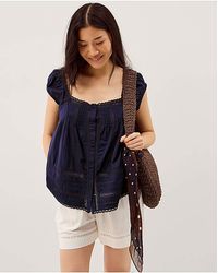Monsoon - Olivia Lace Trim Top - Lyst