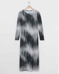 Simply Be - Printed Jersey Maxi Column Dress - Lyst