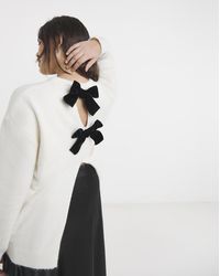 Simply Be - Bow Back Longline Jumper - Lyst