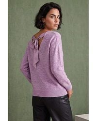 Roman - Roman Ribbon Bow Tie Back Jumper - Lyst