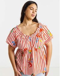 Simply Be - Puff Sleeve Top - Lyst