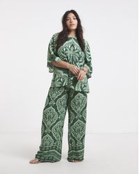 Joanna Hope - Wide Leg Printed Trousers - Lyst