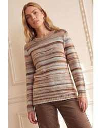Roman - Roman Wool Blend Striped Stretch Jumper - Lyst