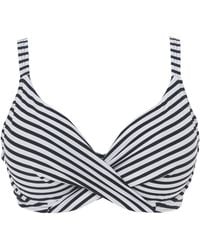 Figleaves - Tailor Wrap Plunge Bikini Top - Lyst