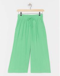 Simply Be - Crinkle Tie Waist Wide Leg Culotte - Lyst