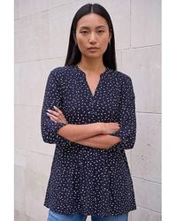 Roman - Roman Ditsy Spot Puff Print Tunic Top - Lyst