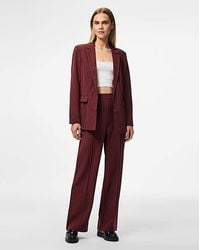 Pieces - Bozzy Wide Striped Trouser - Lyst