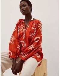Monsoon - Mafalda Sun Print Mini Kaftan - Lyst