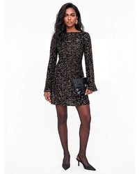 Lovedrobe - Sequin Velvet Swing Mini Dress - Lyst