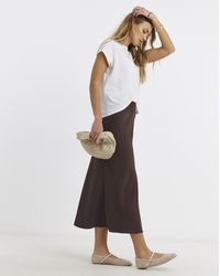 Pieces - Franan High Waist Woven Skirt - Lyst