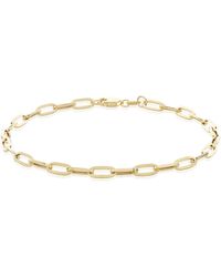iJewel - 9Ct Paper Chain Bracelet - Lyst
