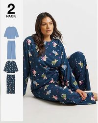 Simply Be - Dog Print Value 2 Pack Pj Sets - Lyst