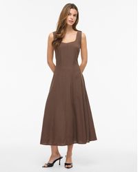 Vila - Strap Midi Dress - Lyst