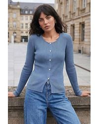 Roman - Roman Faux Pearl Ribbed Knit Jumper - Lyst