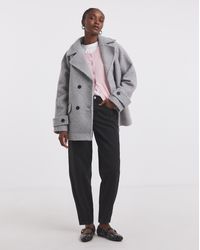 Simply Be - Boucle Teddy Peacoat - Lyst