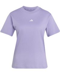 adidas - Essentials Small Logo T-Shirt - Lyst