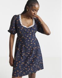 Simply Be - Waist Detail Skater Dress - Lyst