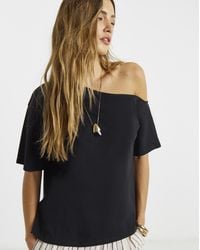 Simply Be - Slub Off The Shoulder Top - Lyst