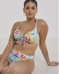 Simply Be - Positano Print Underwired Bikini Top - Lyst