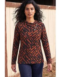 Roman - Roman Abstract Print Jersey Tunic Top - Lyst