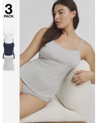 Pretty Secrets - 3 Pack Cotton Vests - Lyst