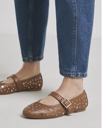 Simply Be - Embellished Mary Jane Flat Shoe Ex Wide - Lyst