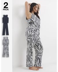 Pretty Secrets - Zebra (2 Pack) Pj Set - Lyst