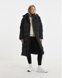 Gym King - Longline Quilted Puffer Coat - Lyst