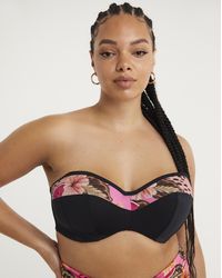Elomi - Cabana Nights Bandeau Bikini Top - Lyst