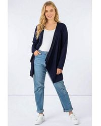Roman Curve - Waterfall Front Cardigan - Lyst