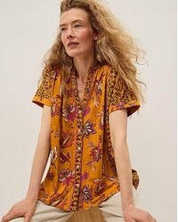 Monsoon - Zainab Floral Print Jersey Top - Lyst