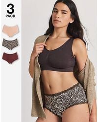 Pretty Secrets - 3 Pack Short Briefs - Lyst