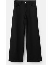 Mango - Mid Rise Wide Leg Jean - Lyst