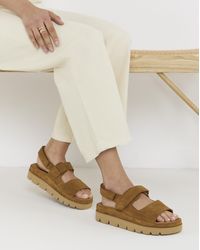Simply Be - Chunky Suede Sandals Extra Wide Fit - Lyst