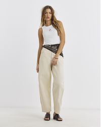 Pieces - Grace High Waist Barrel Jeans - Lyst