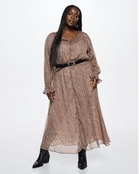 Mango - Lagoon Animal Print Dress - Lyst
