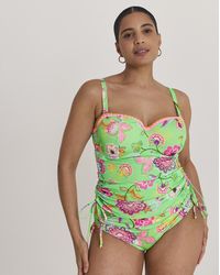 Figleaves - Bandeau Underwired Tankini Top - Lyst