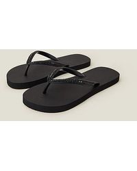 Accessorize - Embellished Flip Flops - Lyst