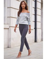 Roman - Roman Full Length Elastic Waist Trousers - Lyst