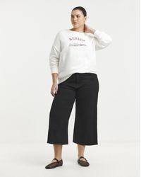 Simply Be - 24/7 Cropped Wide Leg Jean - Lyst