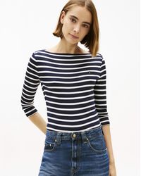 Tommy Hilfiger - Slim Boat Neck Tee - Lyst