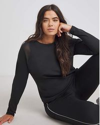 Simply Be - Sheer Shoulder Long Sleeve Top - Lyst