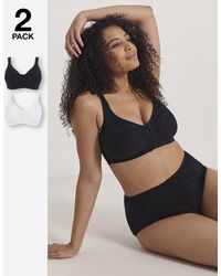 Pretty Secrets - 2 Pack Sarah Front Fasten Non Wired Bras - Lyst